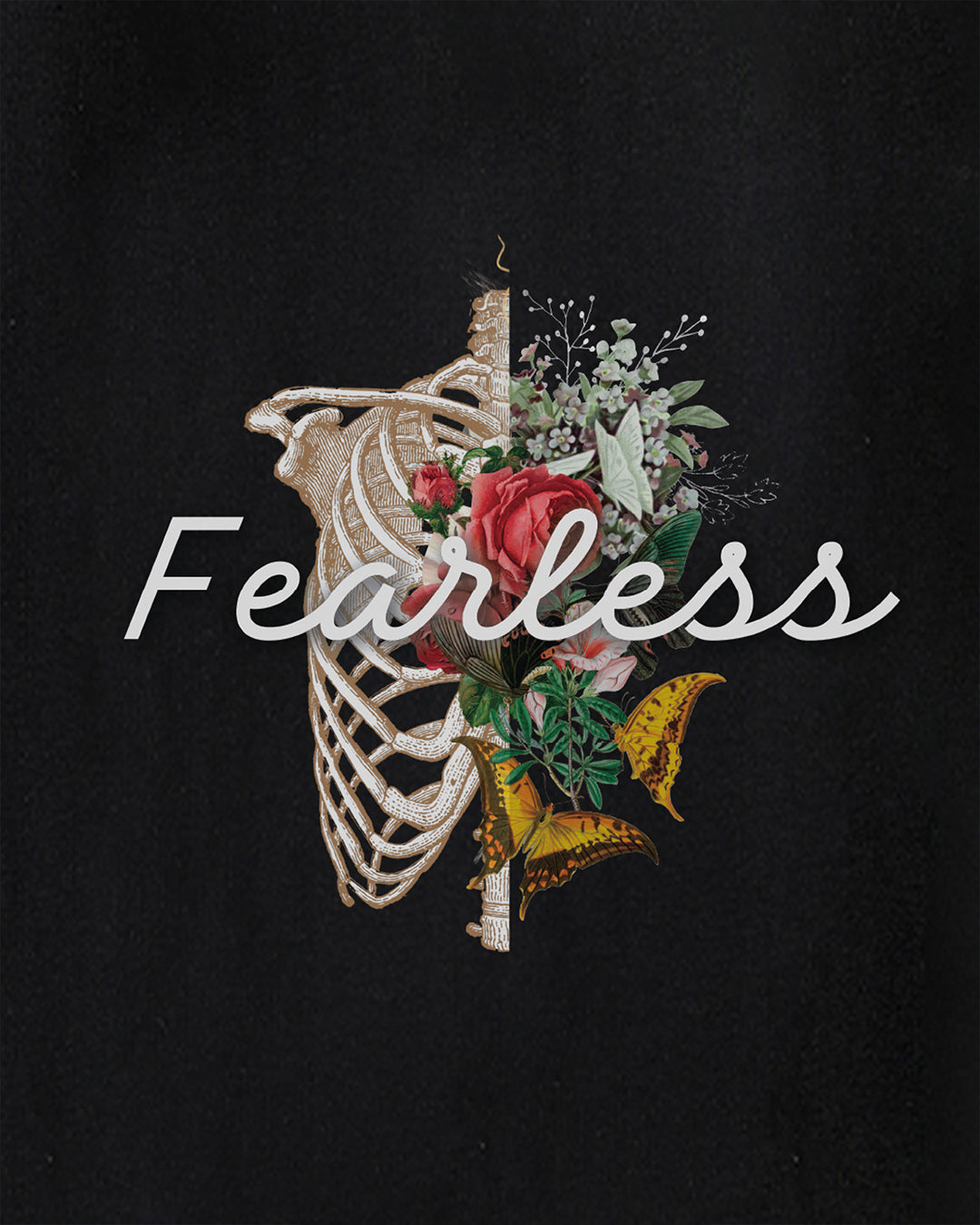 Fearless Flower Oversized Men's Tshirt