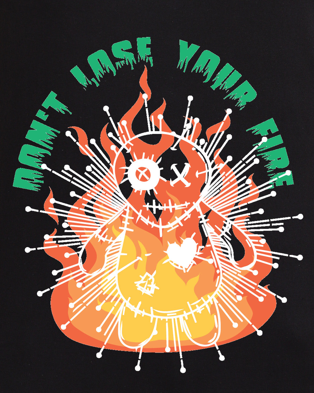 Don't Loss Your Fire Streetwear Oversized Men's Tshirt