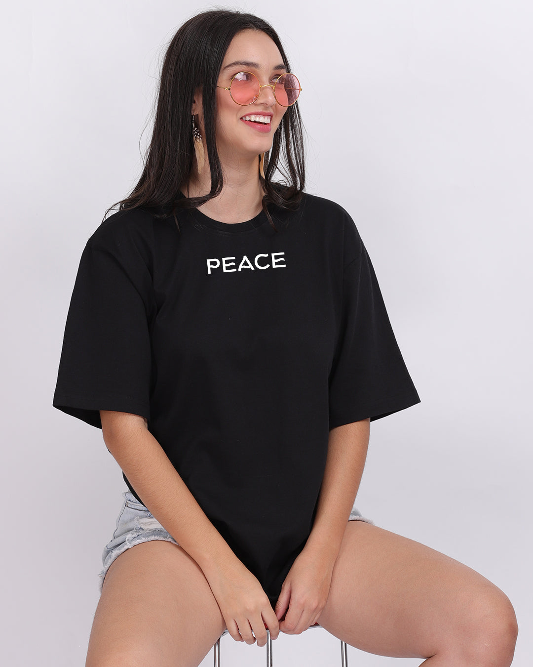 Peace Oversized Women Tshirt