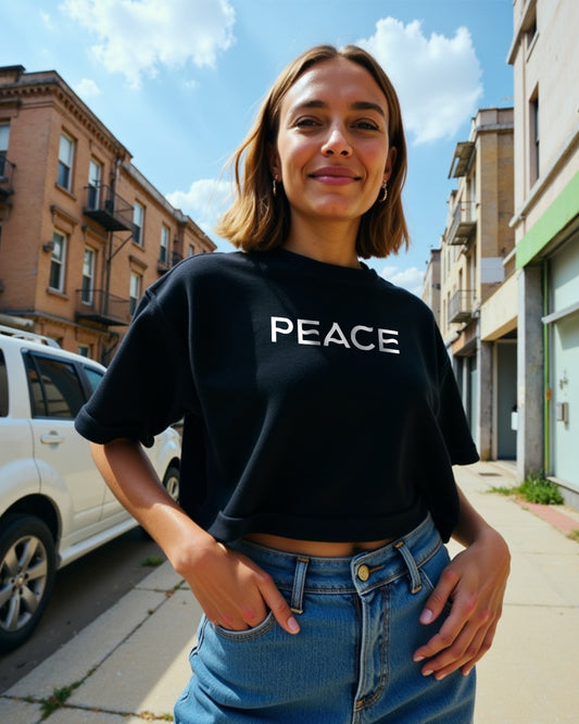 Peace Crop Top Women