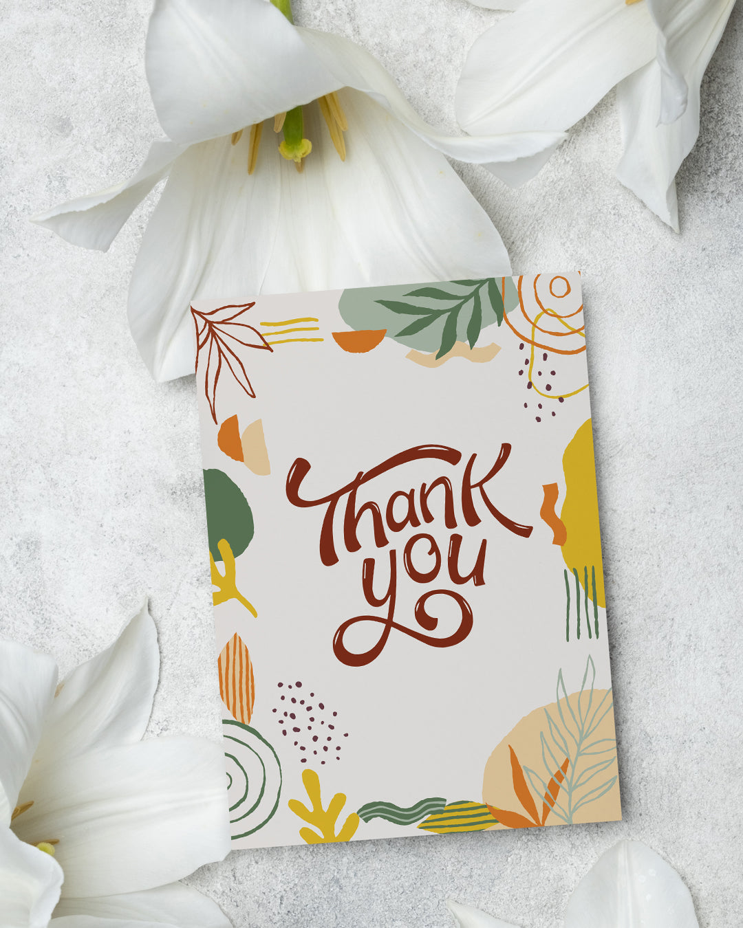 Floral Thank You Greeting Card