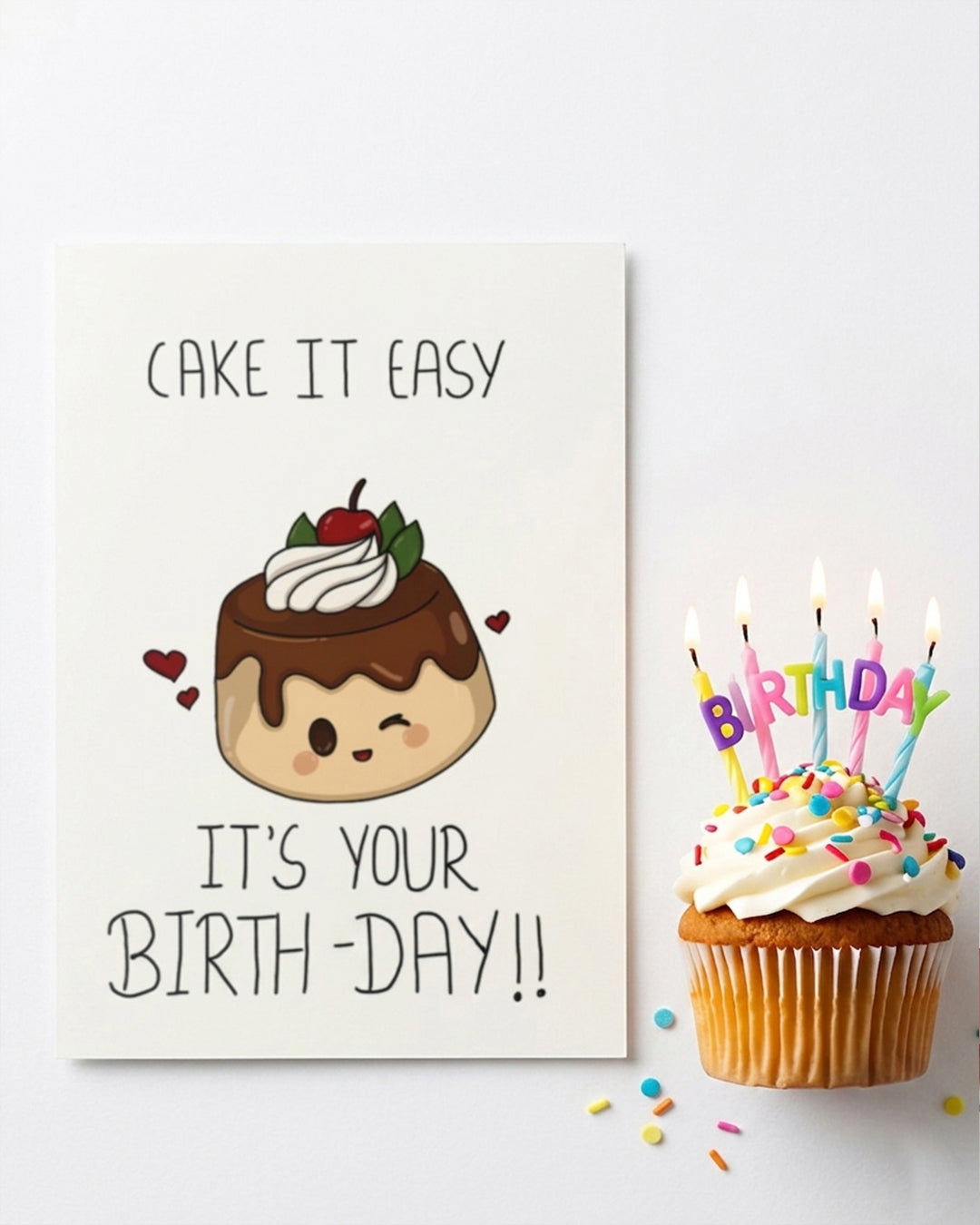 Cake It Easy Birthday Greeting Card