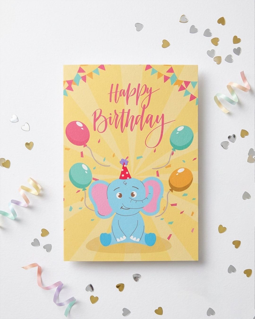 Elephant Birthday Greeting Card