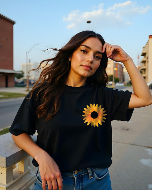 Sunflower Oversized Women Tshirt