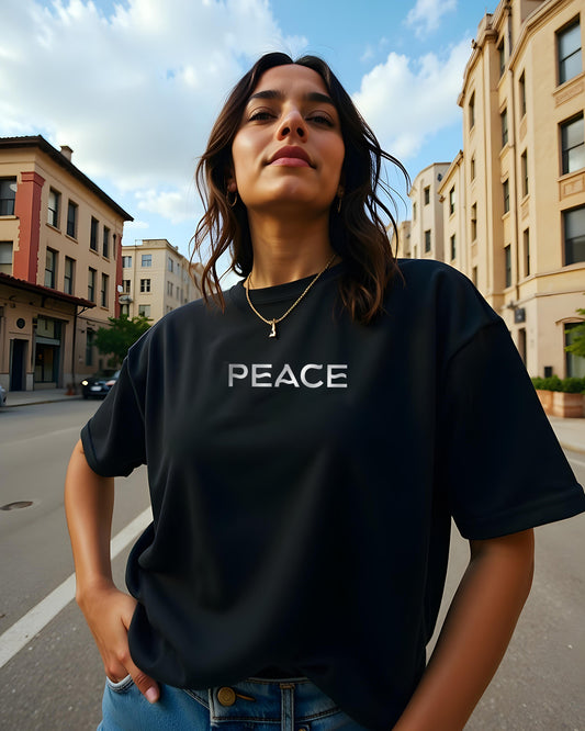 Peace Oversized Women Tshirt