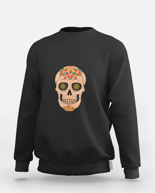 Mandala Skull Women Sweatshirt