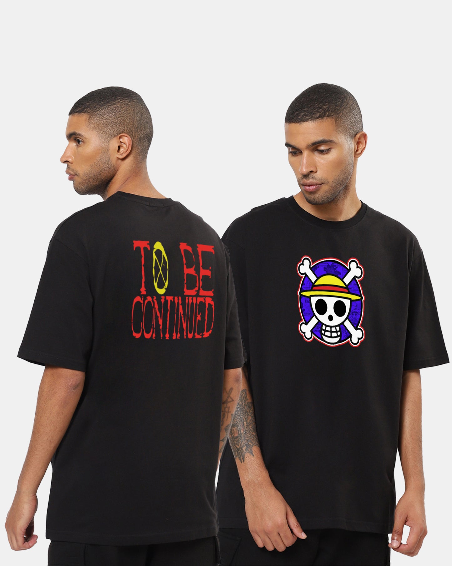 Anime To Be Continued Oversized Men's Tshirt