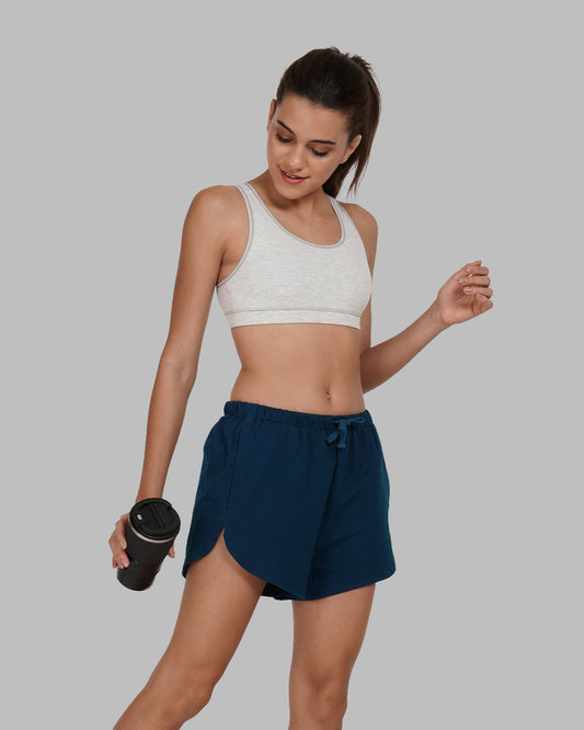 Petroleum Blue Women Shorts
