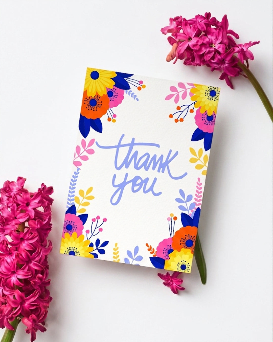 Flower Thank You Greeting Card