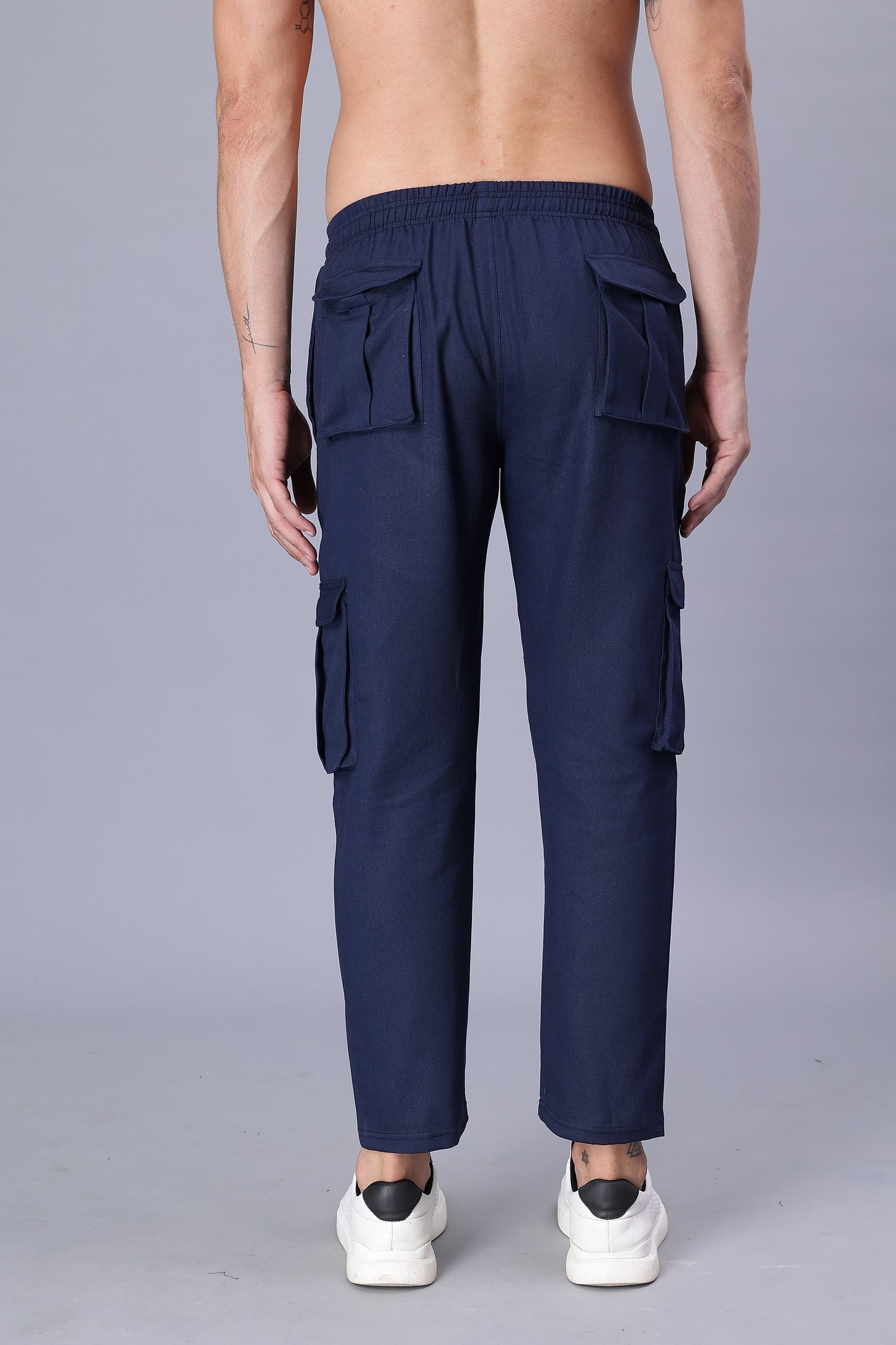 Blue Men Cargo Joggers