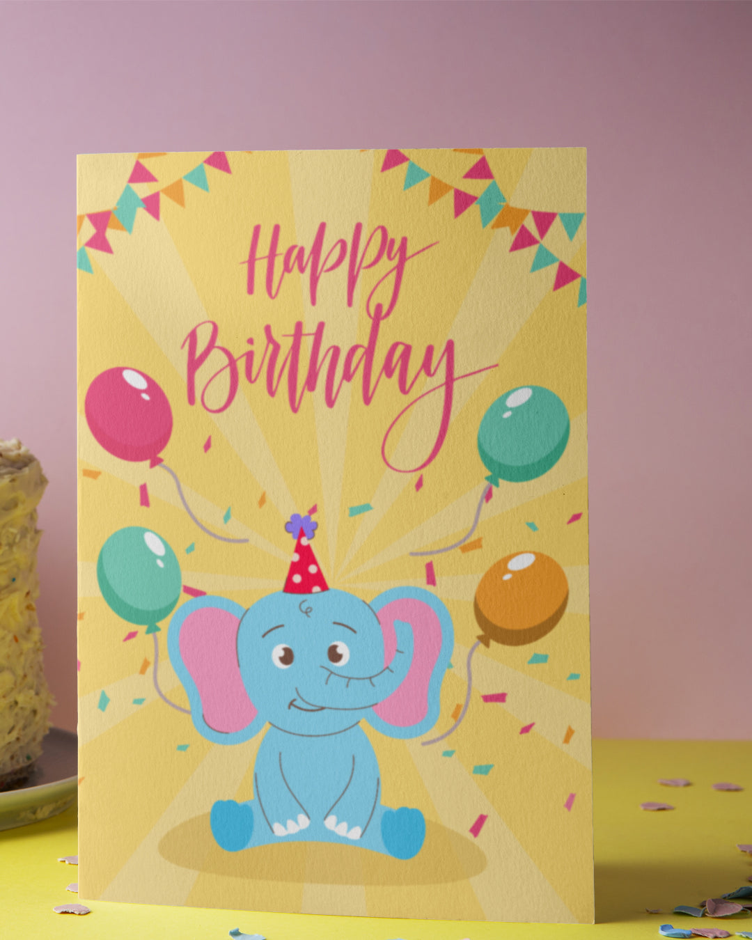 Elephant Birthday Greeting Card