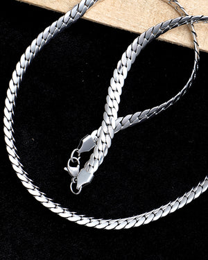 Snake Silver Plated Men's Chain