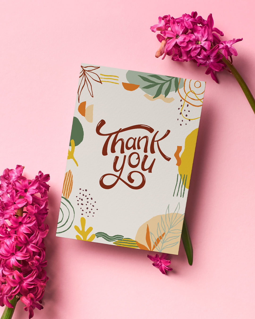 Floral Thank You Greeting Card