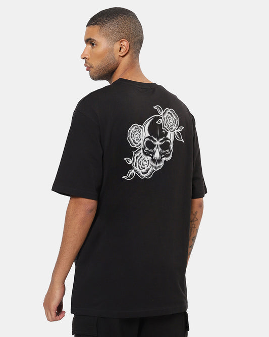 Skull & Rose Oversized Men's Tshirt