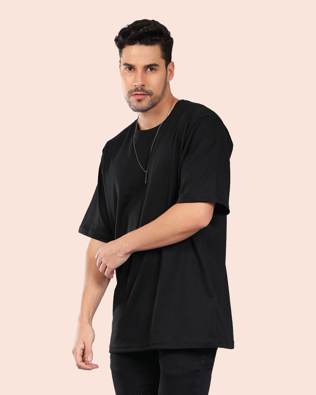 Combo Pack Of 2 | Black Oversized T-shirt + Black Cargo