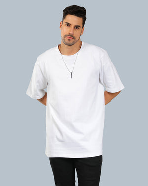 Combo Pack Of 2 | White Oversized T-shirt + Black Cargo