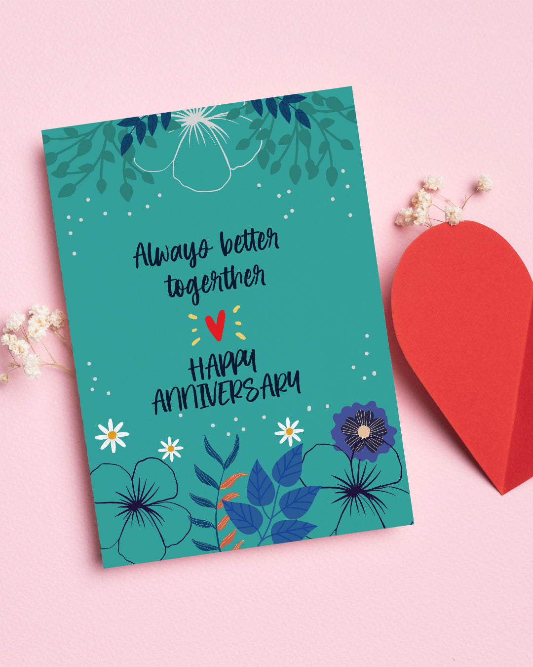Always Better Together Anniversary Greeting Card