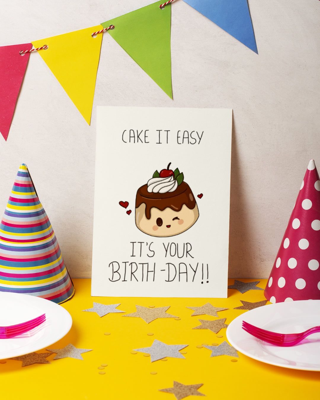 Cake It Easy Birthday Greeting Card