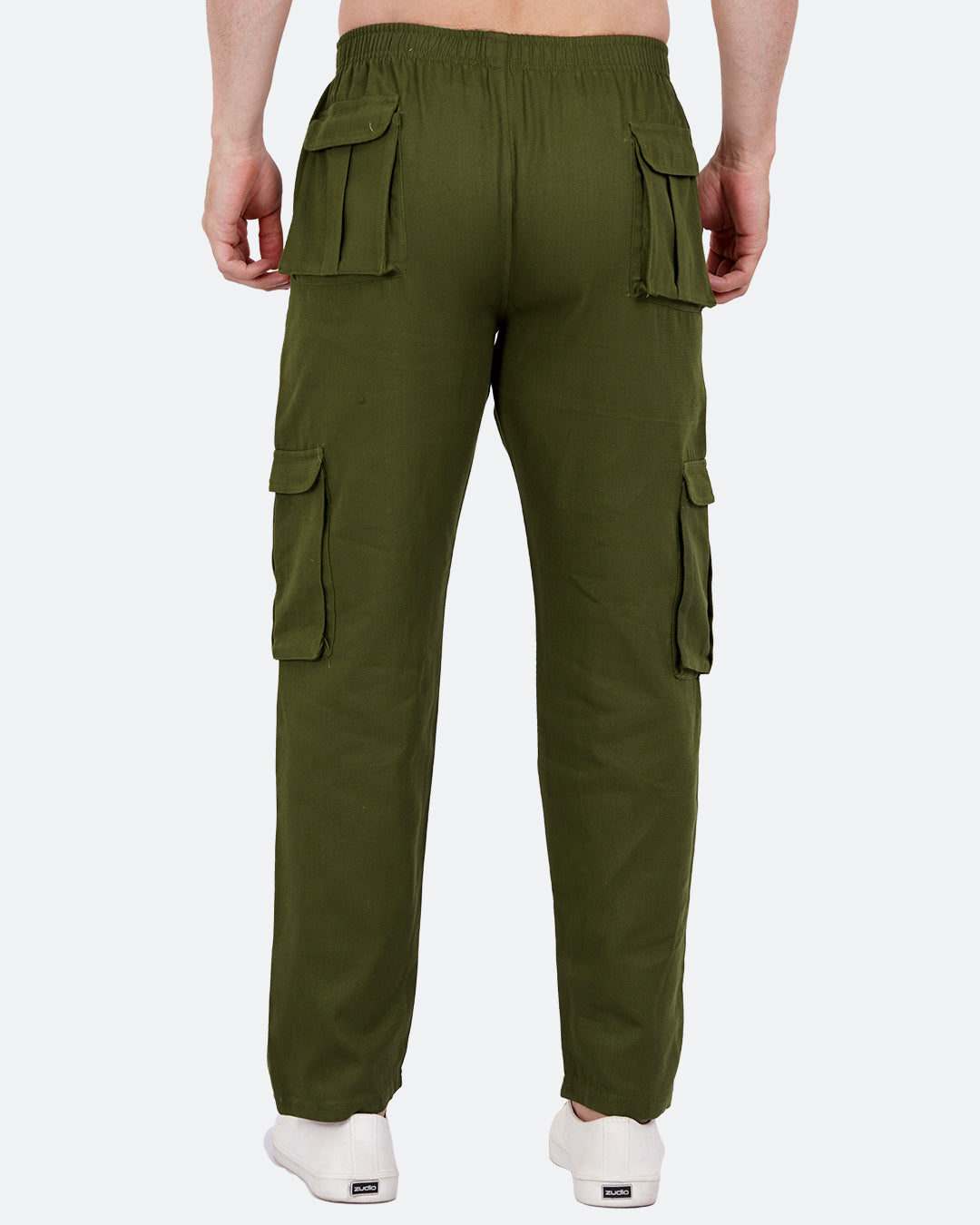 Olive Men Cargo Joggers