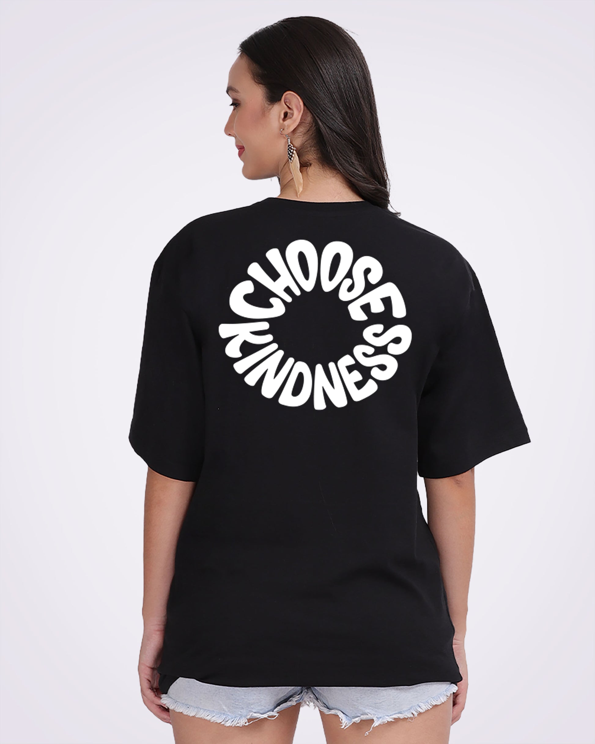 Choose Kindness Oversized Women Tshirt