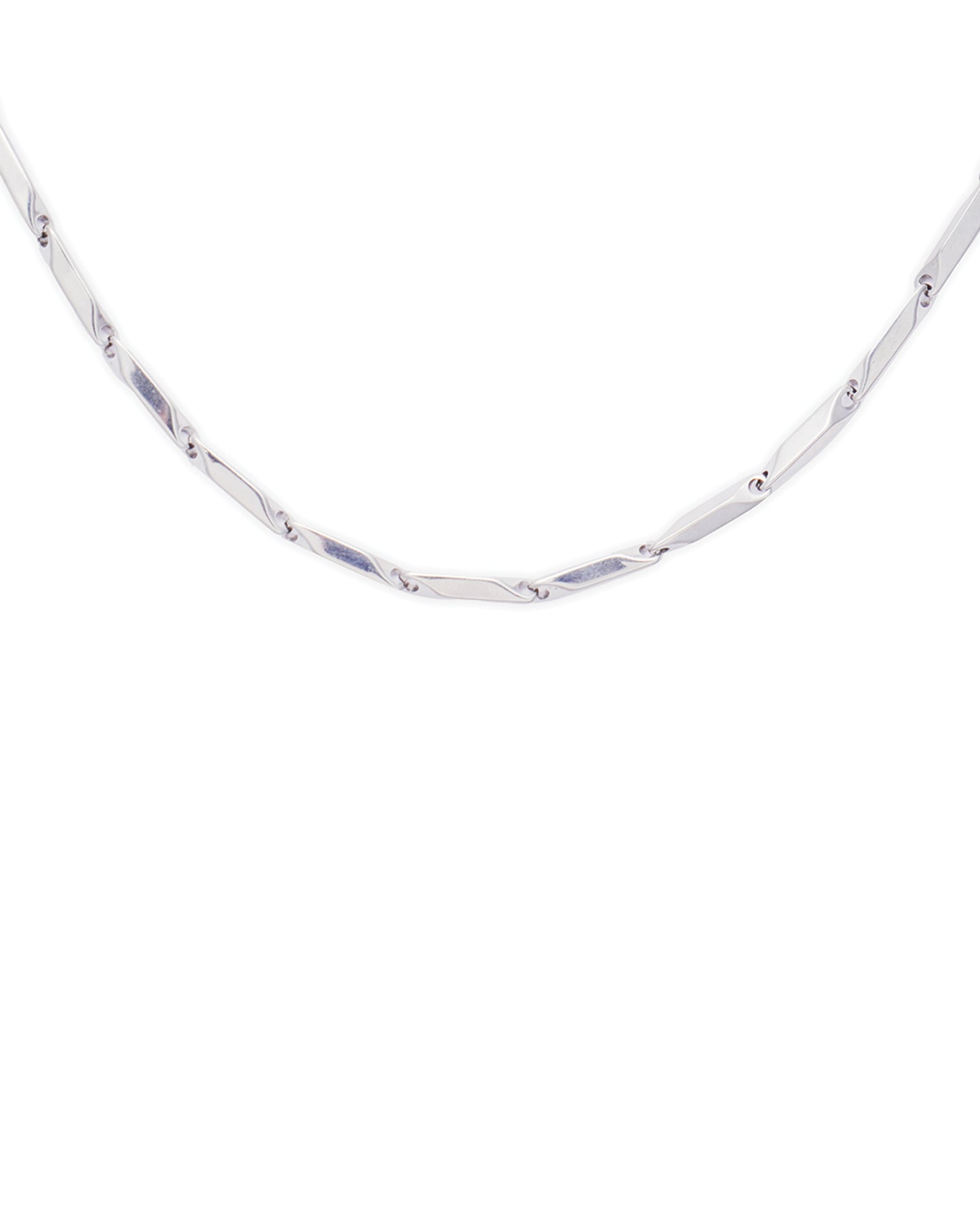 Rice Silver Plated Men's Chain