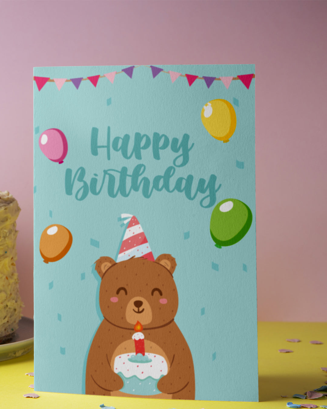 Bear Birthday Greeting Card