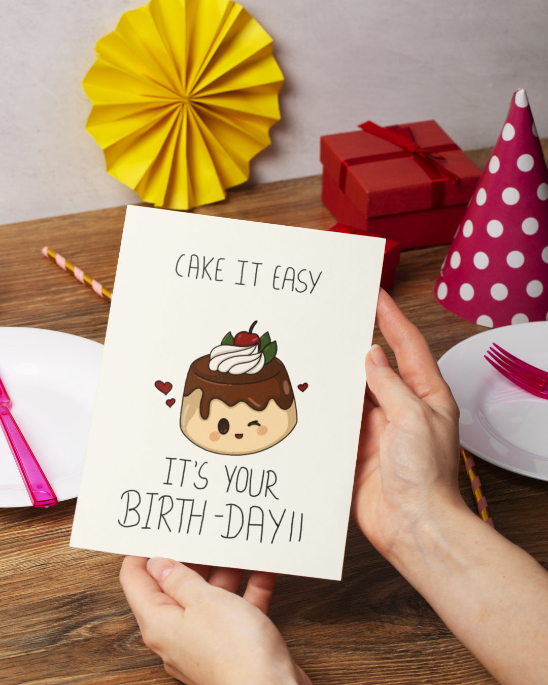 Cake It Easy Birthday Greeting Card