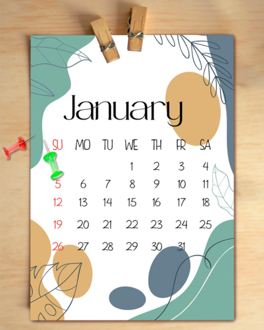 Flash Sale- Abstract Calendar
