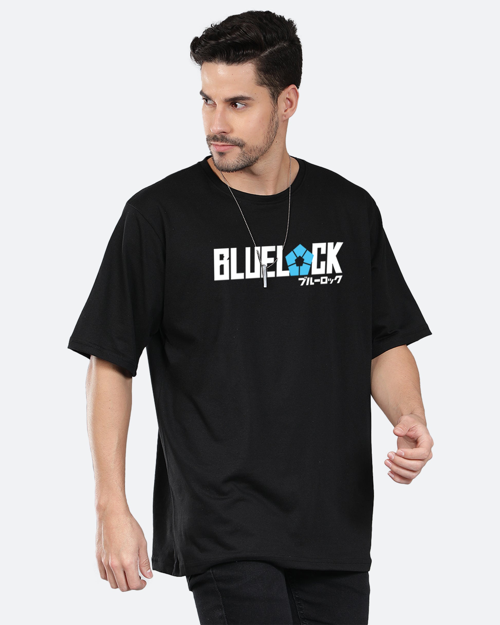 Anime Blue Lock Oversized Men's Tshirt