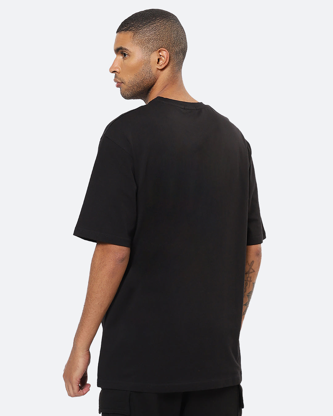 Master Speed Black Oversized Men's T-shirt