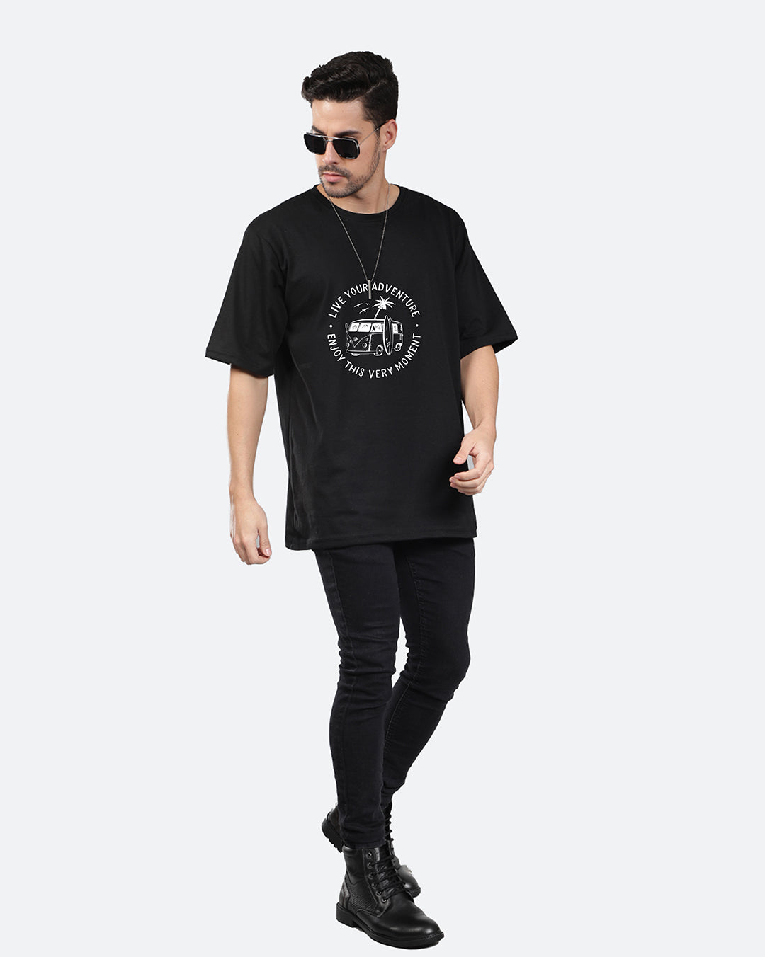 Live In Adventure Oversized Men's Tshirt