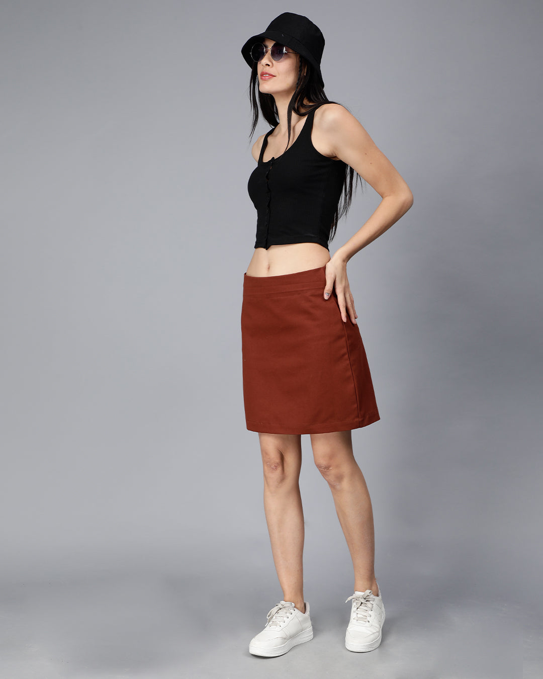 Brown Date Night Skirt Women