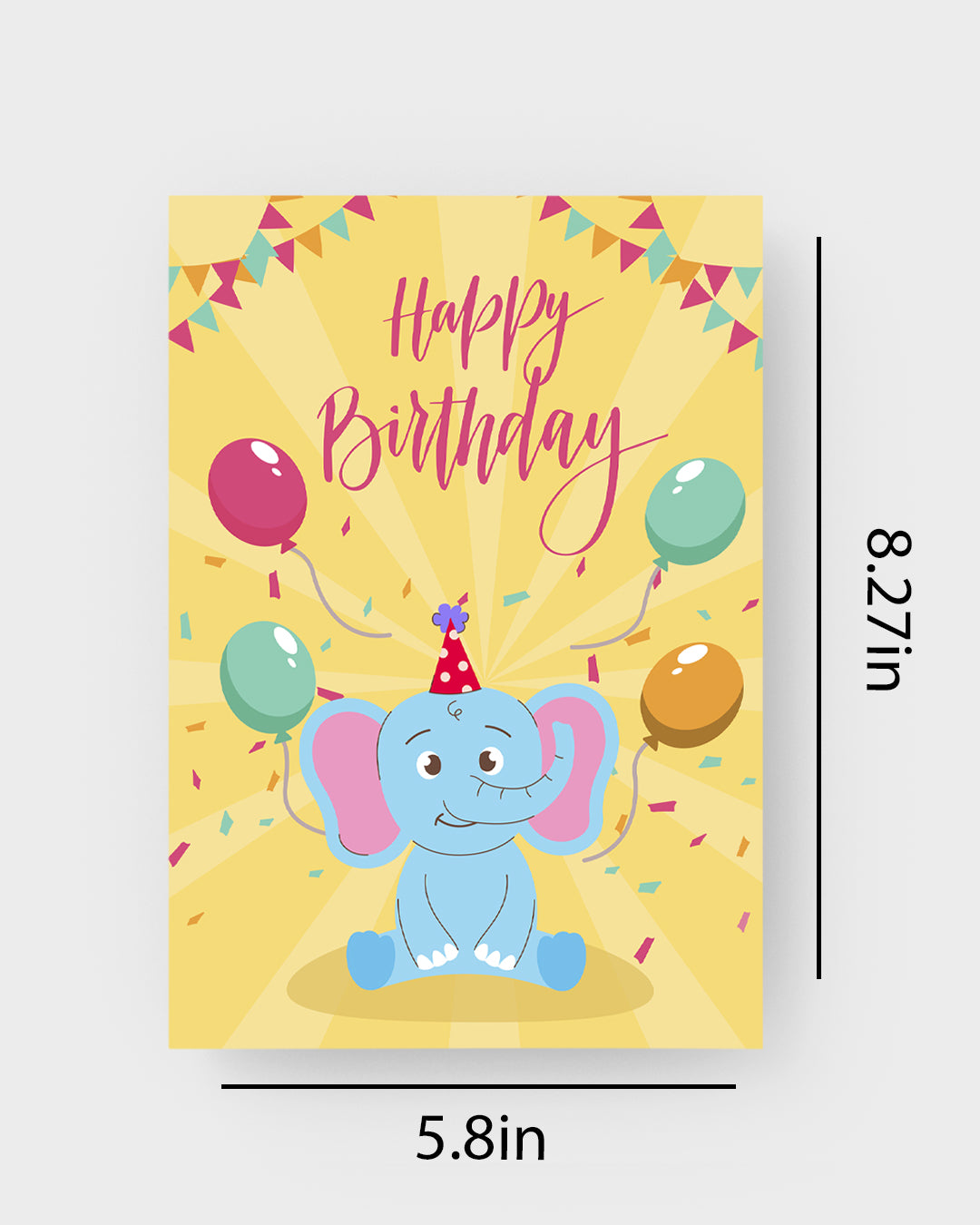 Elephant Birthday Greeting Card