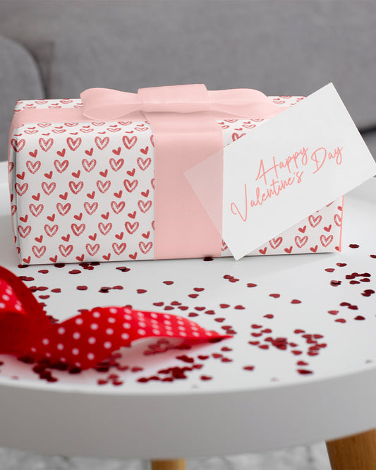 Flash Sale- Big Hearts Wrapping Paper (Set Of 5)