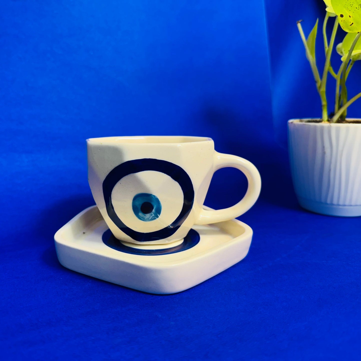 Mystic Gaze Evil Eye Cup & Saucer – Sip, Shield, Repeat! (PRE ORDER)