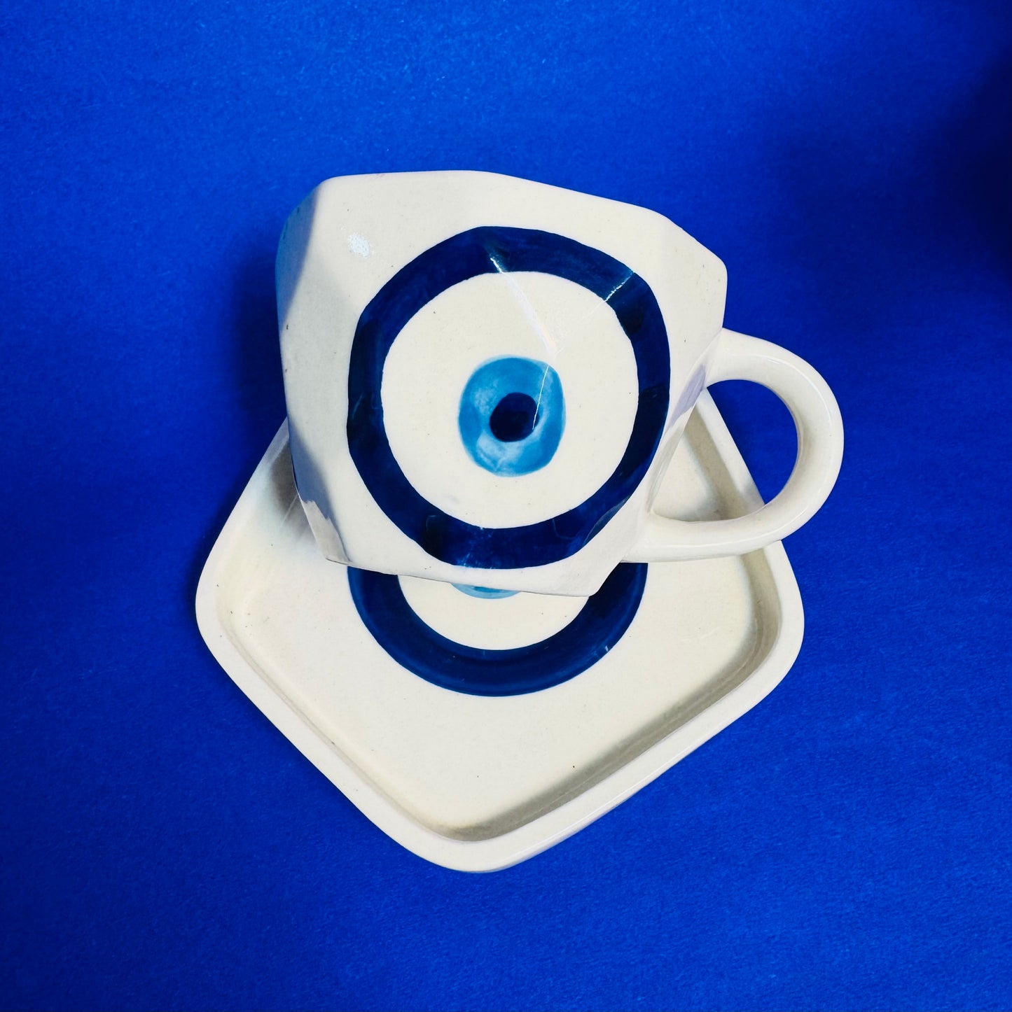 Mystic Gaze Evil Eye Cup & Saucer – Sip, Shield, Repeat! (PRE ORDER)