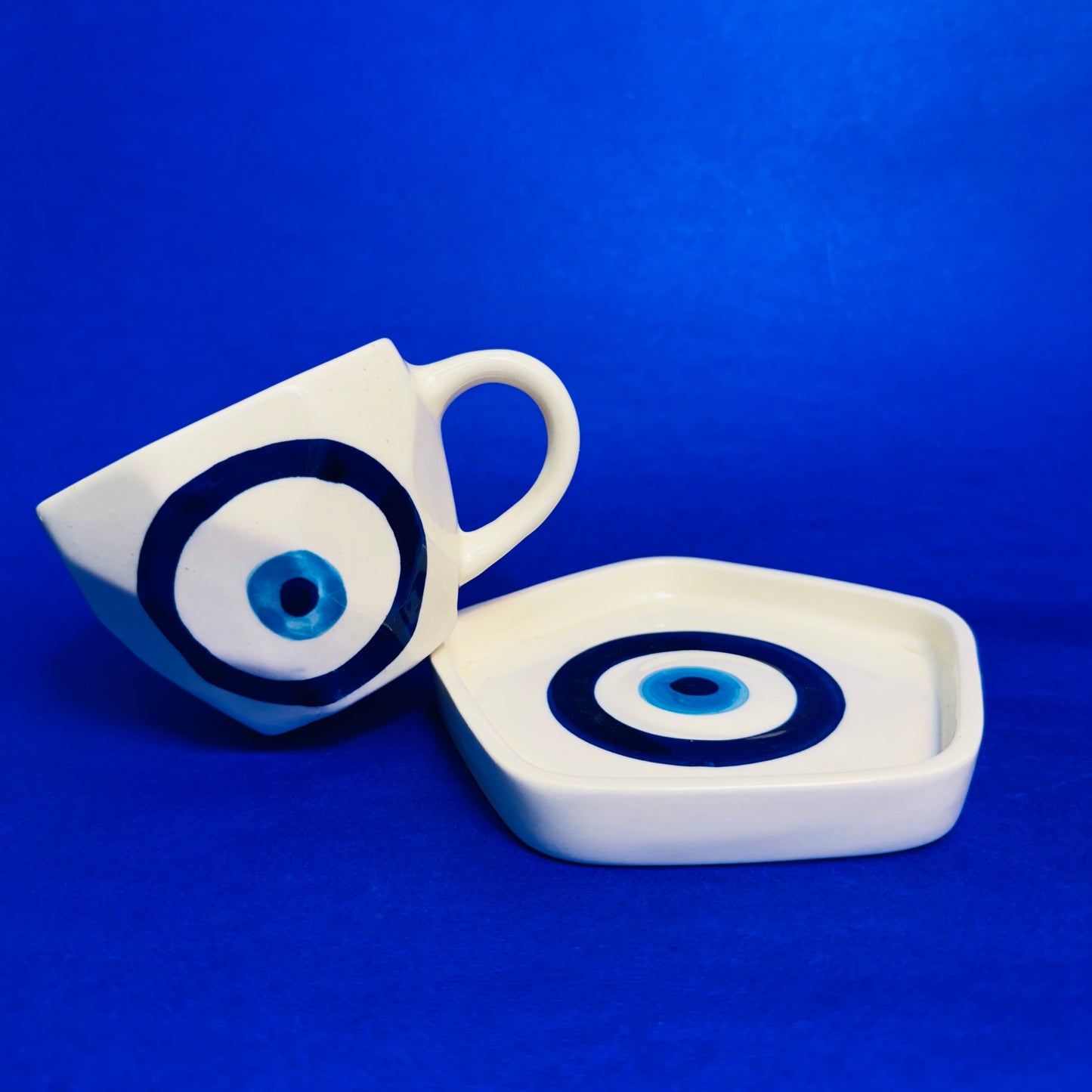 Mystic Gaze Evil Eye Cup & Saucer – Sip, Shield, Repeat! (PRE ORDER)