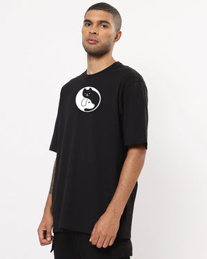 Cat Dog Oversized Men's Tshirt