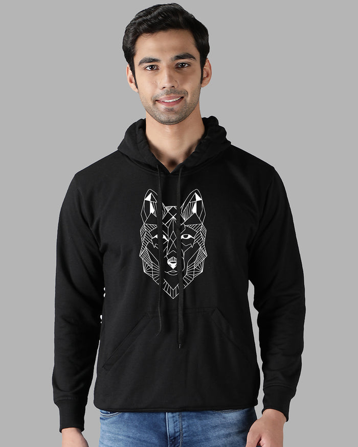 Symmetric Wolf Men's Hoodie