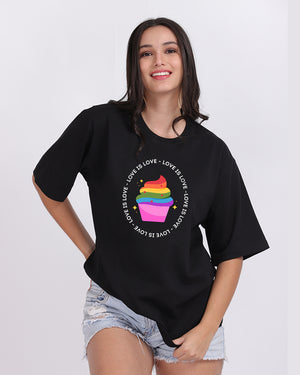 Love Is Love Oversize Pride Women Tshirt