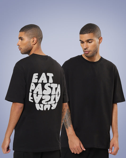 Eat Pasta Run Fasta Oversized Men's Tshirt