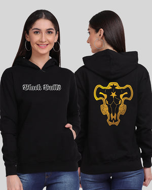Anime Black Bulls Women Hoodie
