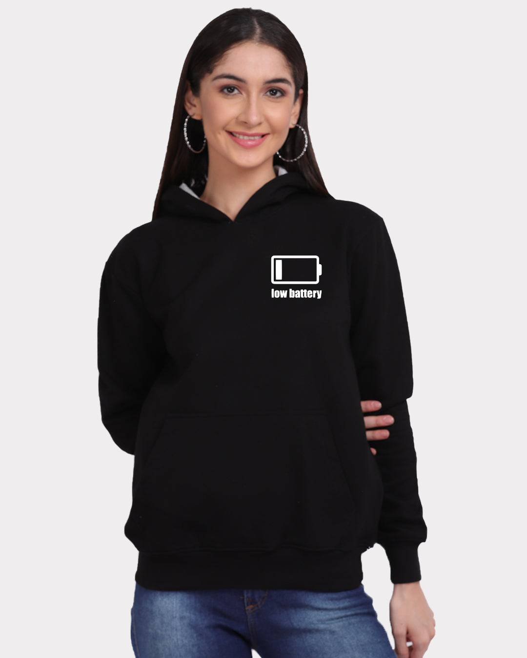 Low Battery Women Hoodie