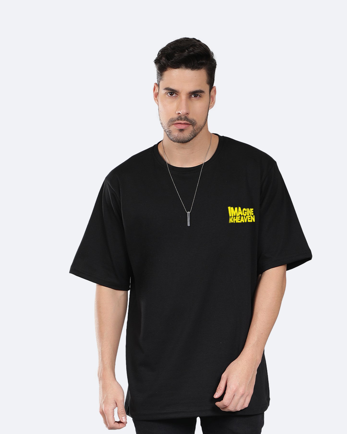 Imagine No Heaven Oversized Men's Tshirt