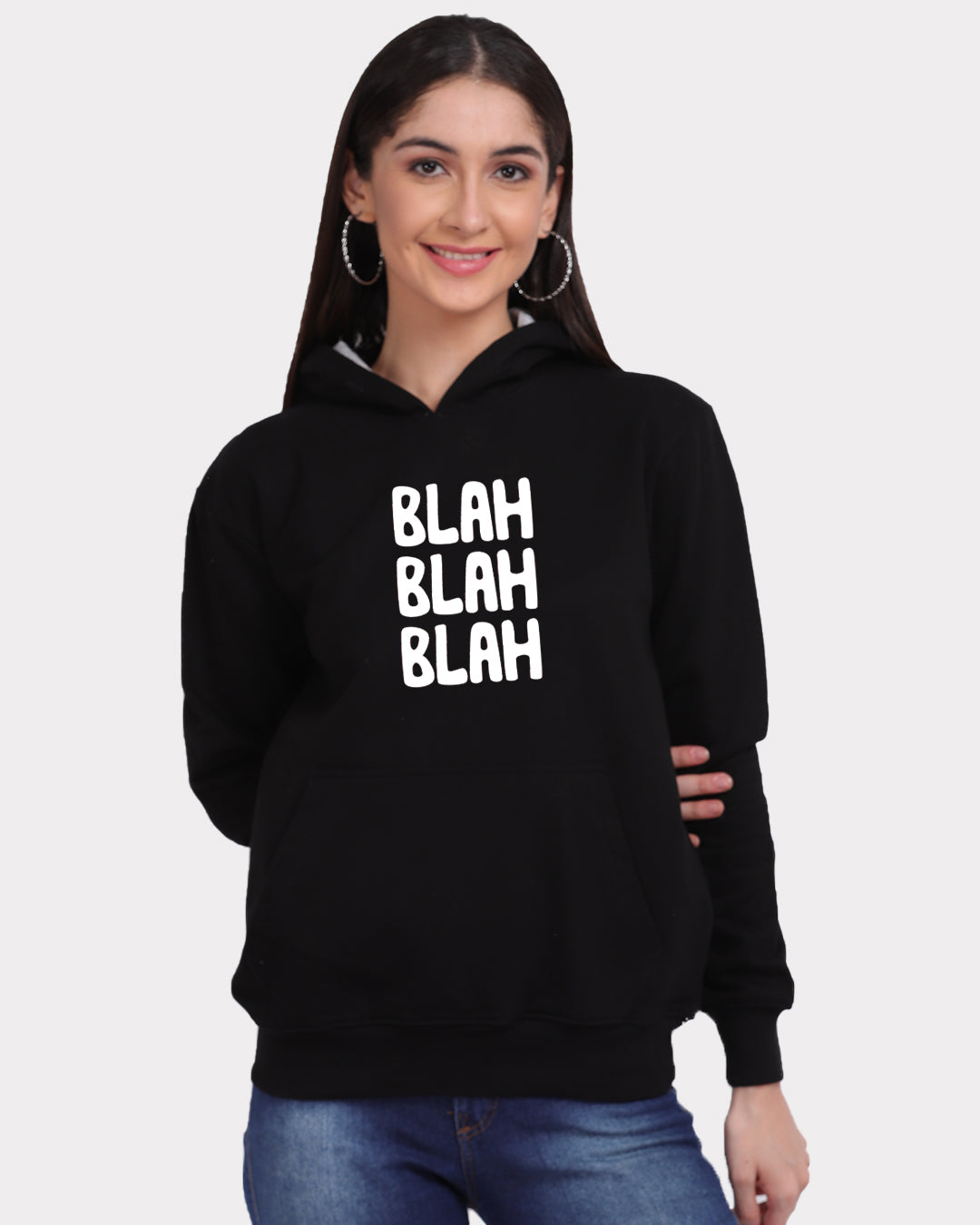 Blah Women Hoodie