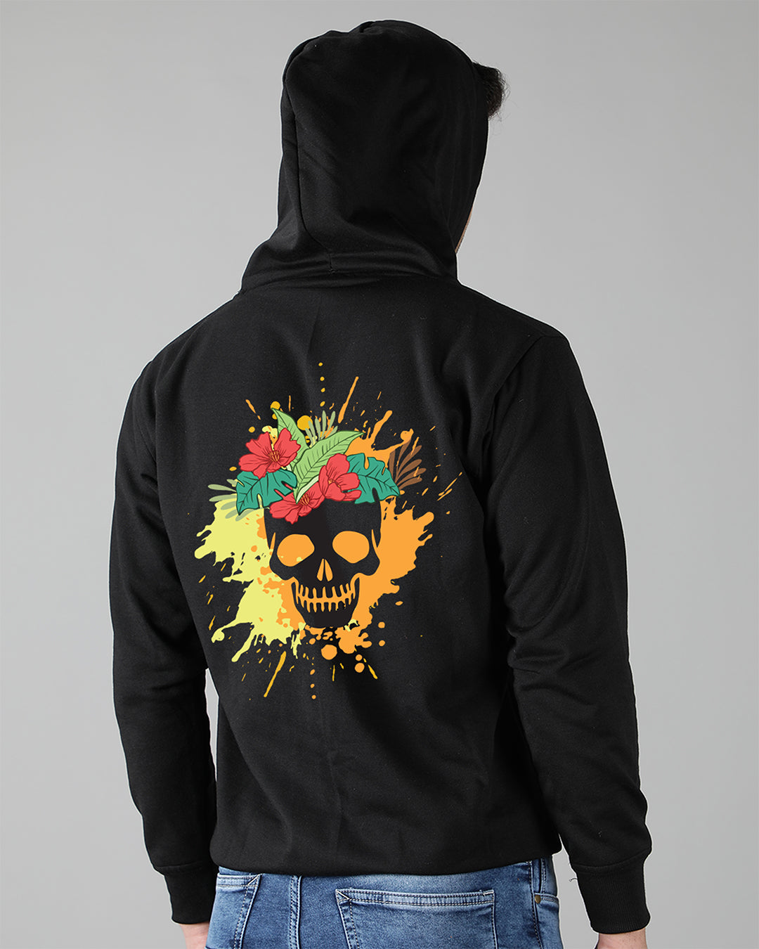 Colorful Skull Streetwear Men's Hoodie