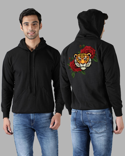 Rose Tiger Streetwear Men's Hoodie