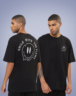 Smile With Flaws Oversized Men's Tshirt