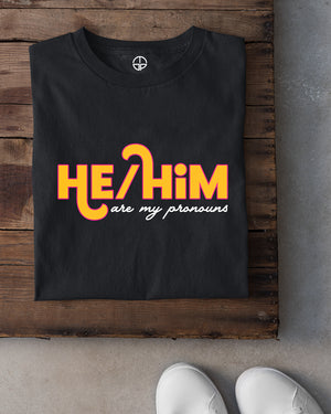 He/Him Pride Men T-shirt