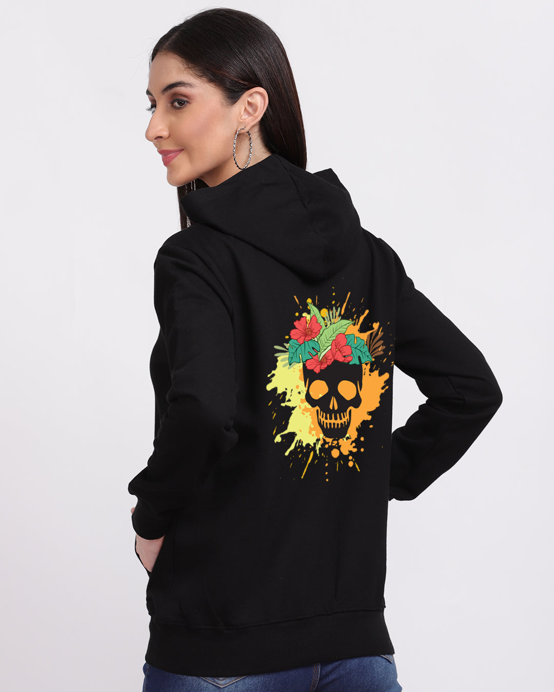 Colourful Skull Women Hoodie